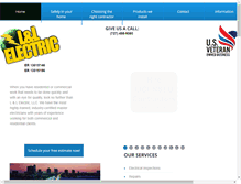 Tablet Screenshot of llelectric.com